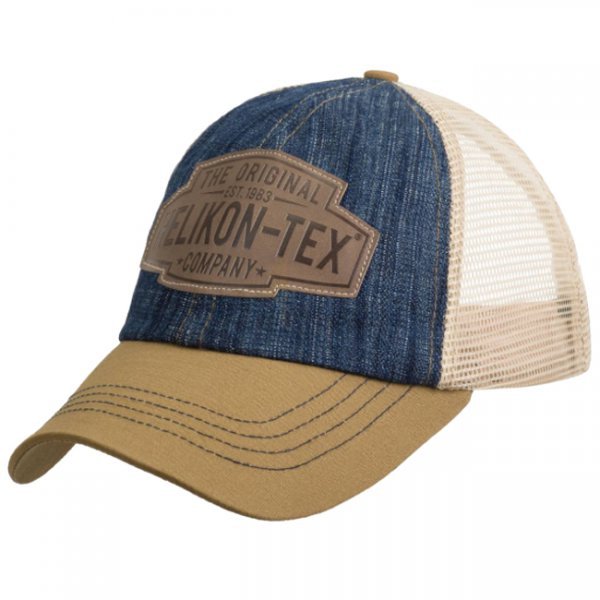 Helikon Trucker Logo Cap Denim - Dark Blue / Khaki C