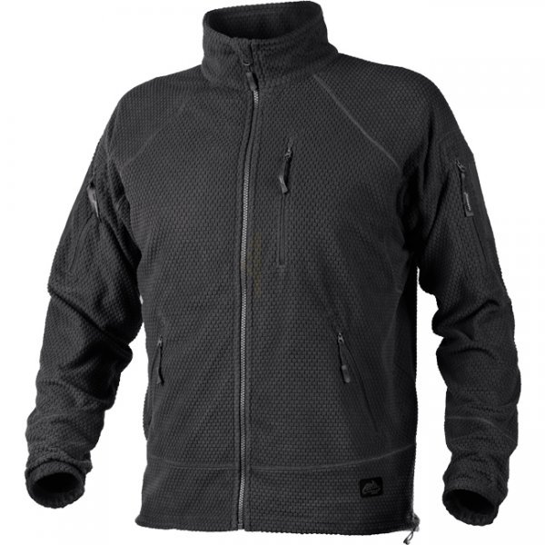 Helikon Alpha Tactical Grid Fleece Jacket - Black - S