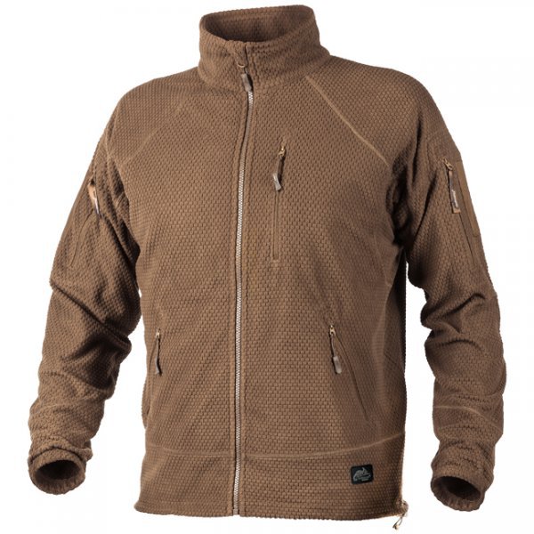 Helikon Alpha Tactical Grid Fleece Jacket - Coyote - L