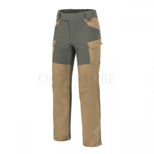 Helikon Hybrid Outback Pants Duracanvas - Coyote / Taiga Green - M - Regular