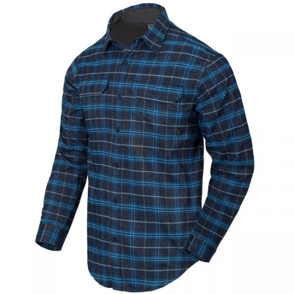 Helikon GreyMan Shirt - Blue Stonework Plaid - L