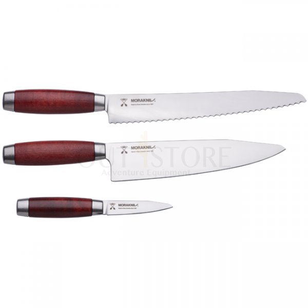 Morakniv Classic 1891 Chef´s/Bread/Paring Knife Set - Red