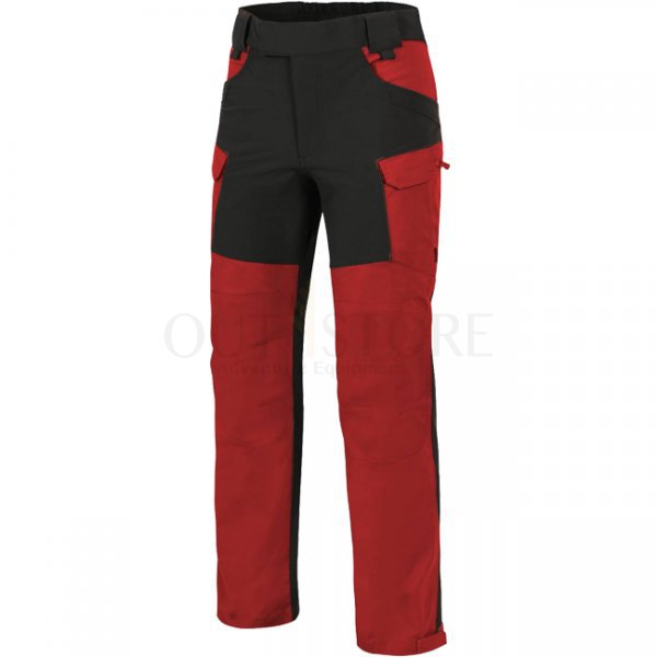 Helikon Hybrid Outback Pants Duracanvas - Crimson Sky / Black A - S - Short