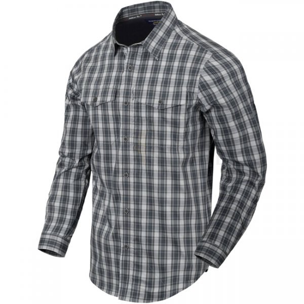 Helikon Covert Concealed Carry Shirt - Foggy Grey Plaid - S