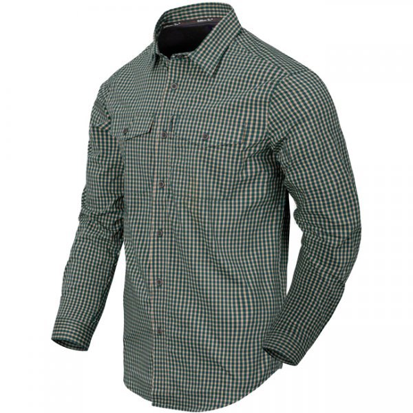 Helikon Covert Concealed Carry Shirt - Savage Green Checkered - 3XL