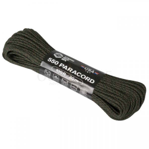 Atwood Rope 550 Paracord Color Changing Patterns 100ft - Covert