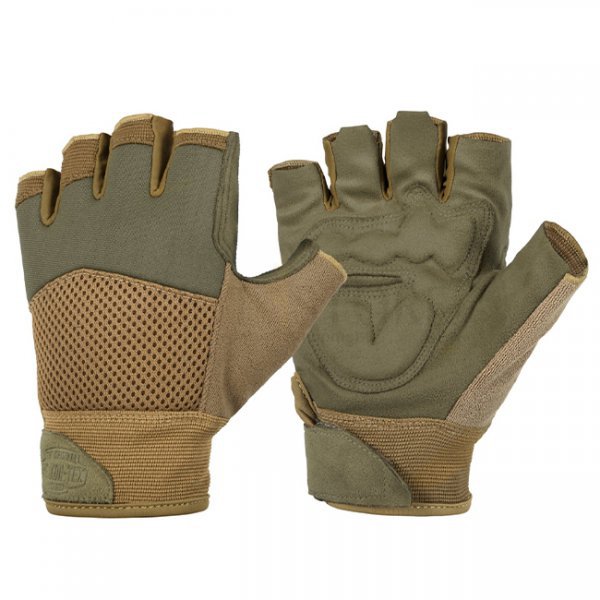 Helikon Half Finger Mk2 Gloves - Olive Green / Coyote A - XL