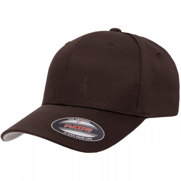 Flexfit Wooly Combed Cap - Brown L/XL