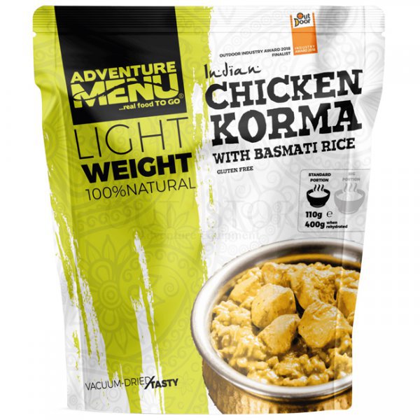 Adventure Menu LIGHTWEIGHT Chicken Korma & Basmati Rice - Standard