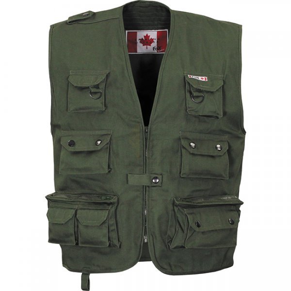 FoxOutdoor Heavy Outdoor Vest - Olive - M