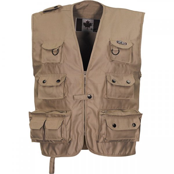 FoxOutdoor Heavy Outdoor Vest - Khaki - XL