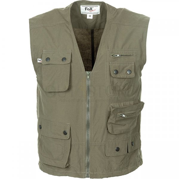 FoxOutdoor Microfiber Outdoor Vest - Olive - S