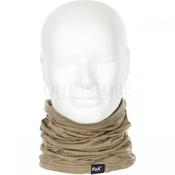 FoxOutdoor Round Scarf Merino Lite - Coyote