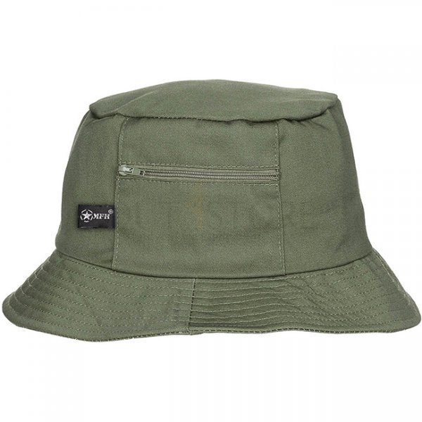 MFH Fisher Hat Small Side Pocket - Olive - 55