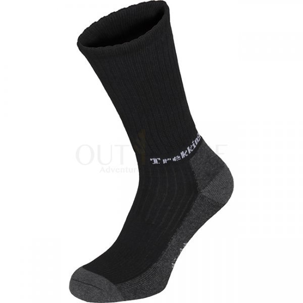 FoxOutdoor Trekking Socks LUSEN Terry Sole - Black - 39-41