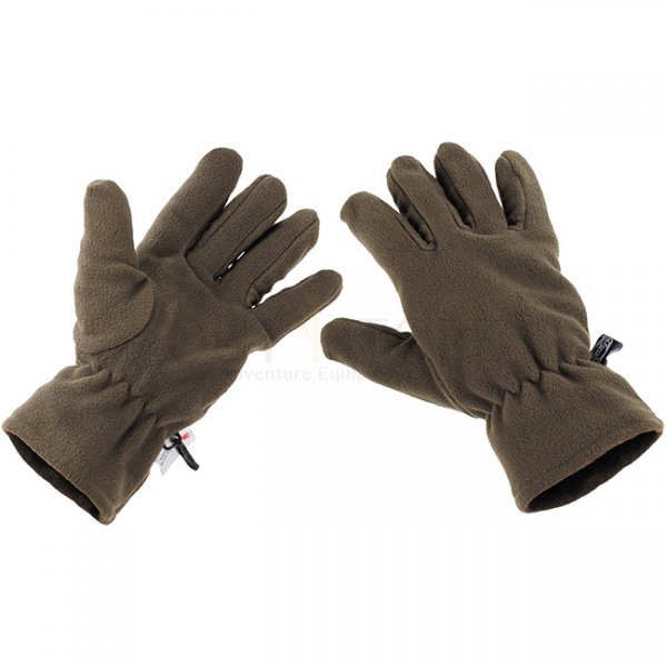 MFH Fleece Gloves 3M Thinsulate - Olive - 2XL