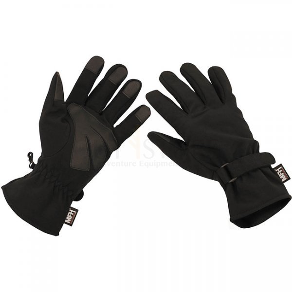 MFHHighDefence Gloves Soft Shell - Black - L