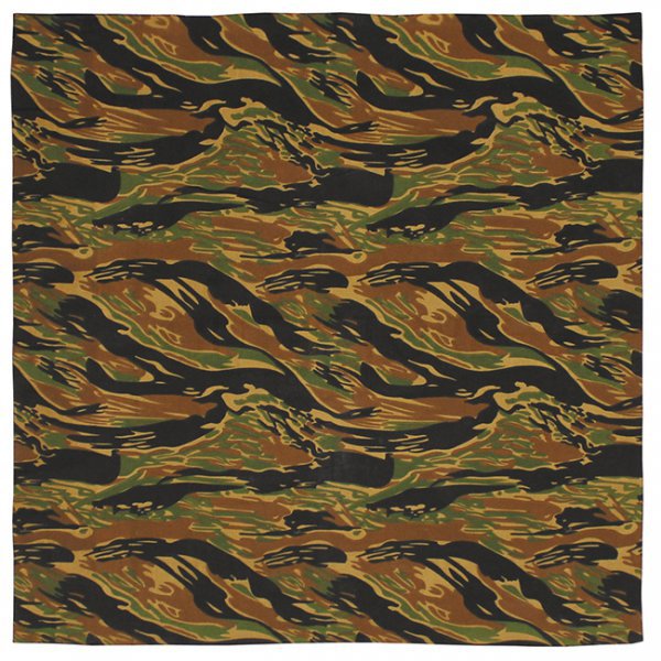MFH Bandana Cotton 55 x 55 cm - Tiger Stripe