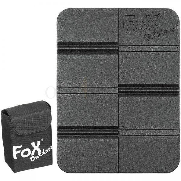 FoxOutdoor Thermal Seat Pad Foldable & MOLLE Pouch - Black