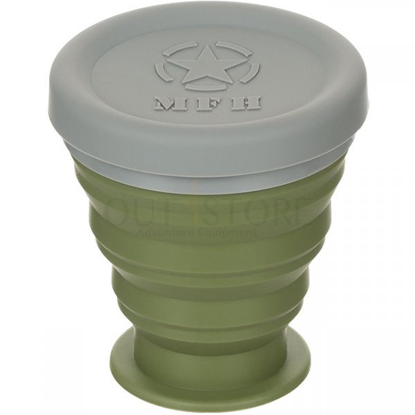 MFH Silicone Folding Cup 200 ml - Olive