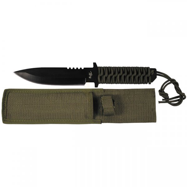 FoxOutdoor Wrapped Handle Knife - Olive