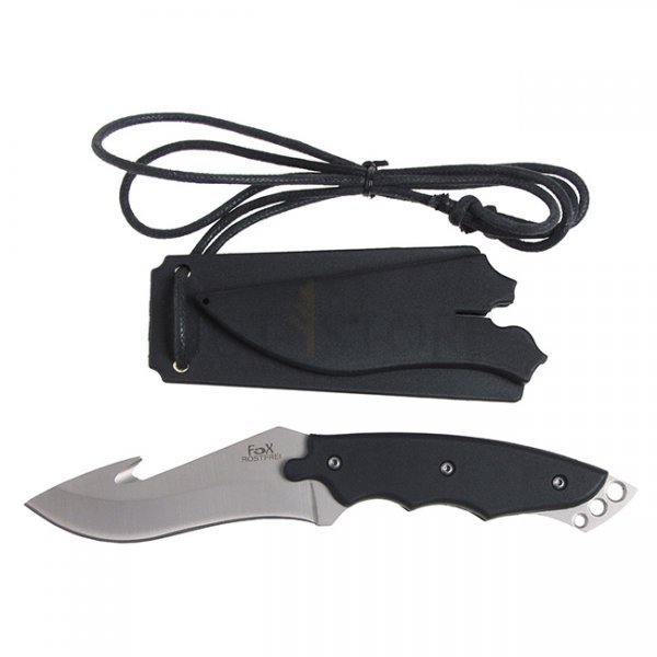 FoxOutdoor Curved Blade Knife - Black