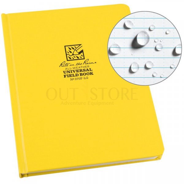 Rite in the Rain Fabrikoid Universal Hard Cover Book 6 x 8 - Yellow