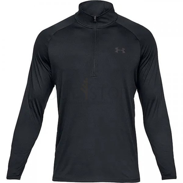 Under Armour Tech 1/2 Zip Long Sleeve - Black - S