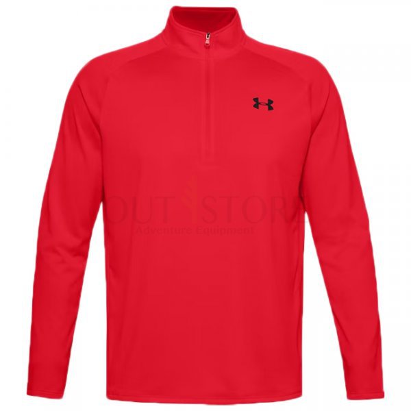 Under Armour Tech 1/2 Zip Long Sleeve - Red - 2XL