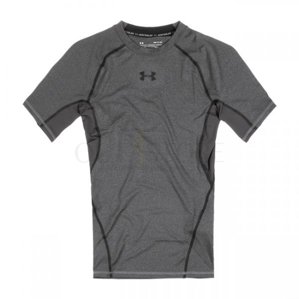 Under Armour UA HeatGear Compression Tee - Carbon Heather - XL