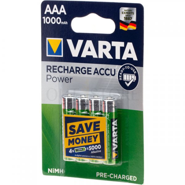 Varta AAA Rechargable 1000mAh 4pcs