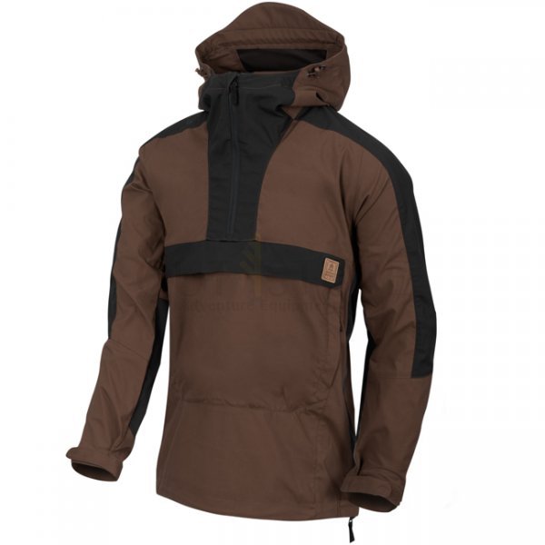 Helikon Woodsman Anorak Jacket - Earth Brown / Black B - M