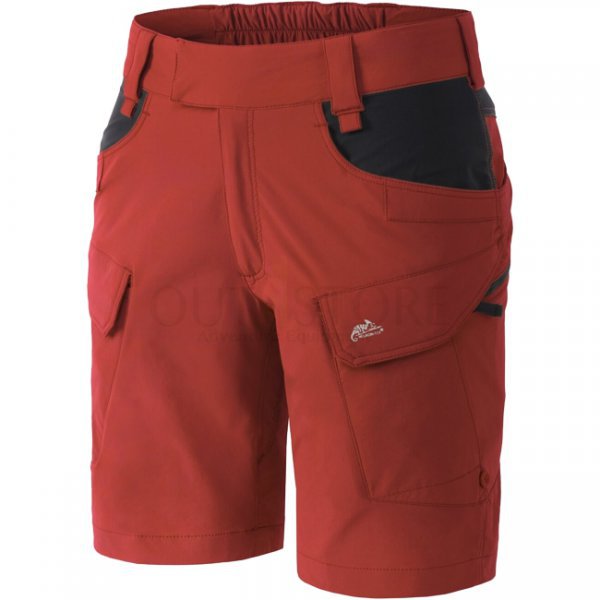 Helikon Women's OTS Outdoor Tactical Shorts 8.5 - Crimson Sky / Black - M