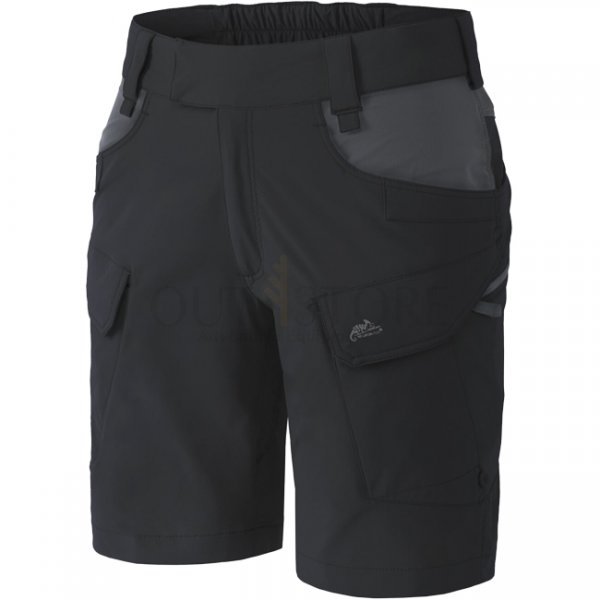 Helikon Women's OTS Outdoor Tactical Shorts 8.5 - Black / Shadow Grey - S