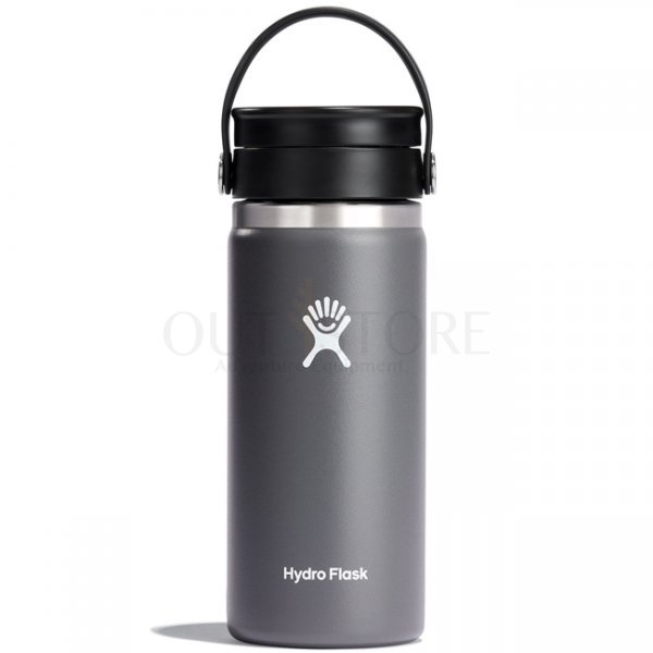 Hydro Flask Wide Mouth Insulated Bottle & Flex Sip Lid 16oz - Stone