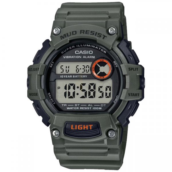 Casio Mud-Resistant Digital Watch - Green