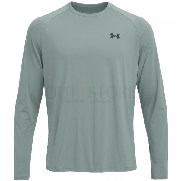 Under Armour Mens Tech 2.0 Long Sleeve - Silica Green / Black - M