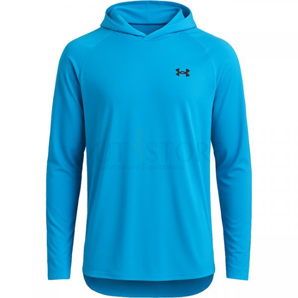 Under Armour Mens Tech 2.0 Hoodie - Ether Blue / Black - M