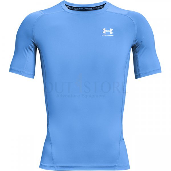 Under Armour Mens HeatGear Compression Short Sleeve - Cobalt - L
