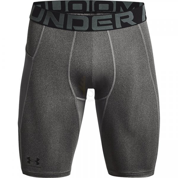 Under Armour Mens HeatGear Pocket Long Shorts - Carbon Heather - S
