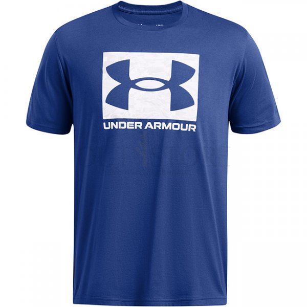 Under Armour Mens ABC Camo Boxed Logo Short Sleeve - Blue - S