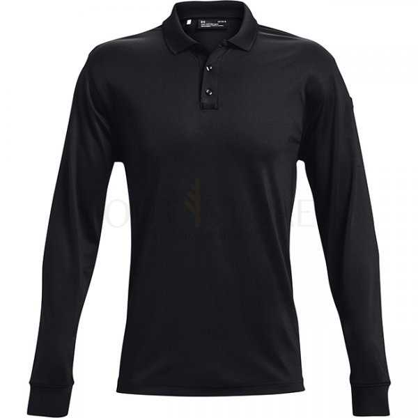 Under Armour Mens Tactical Performance Polo 2.0 Long Sleeve - Black - M