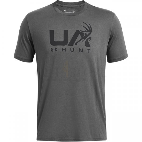 Under Armour Mens Antler Hunt Logo T-Shirt - Grey - S