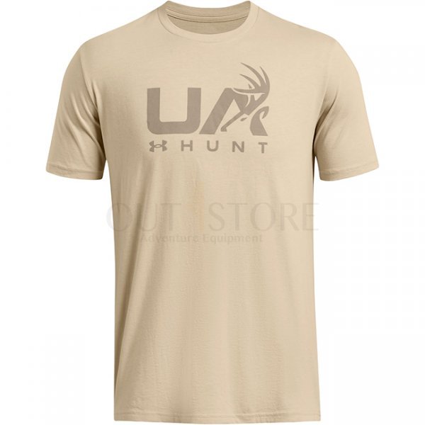Under Armour Mens Antler Hunt Logo T-Shirt - Khaki - S