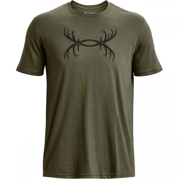 Under Armour Mens Antler Logo T-Shirt - Marine OD Green - S