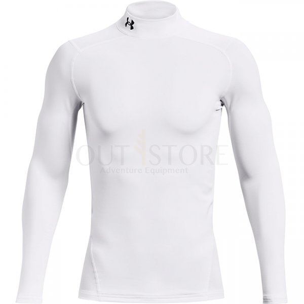 Under Armour Mens ColdGear Compression Mock - White - XL