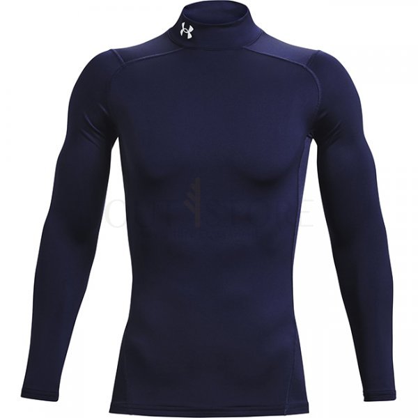 Under Armour Mens ColdGear Compression Mock - Navy Blue - S