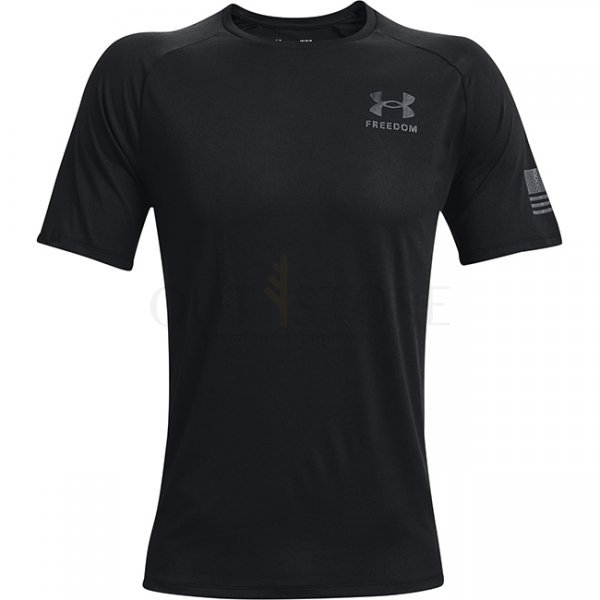 Under Armour Mens Tech Freedom Short Sleeve T-Shirt - Black - S