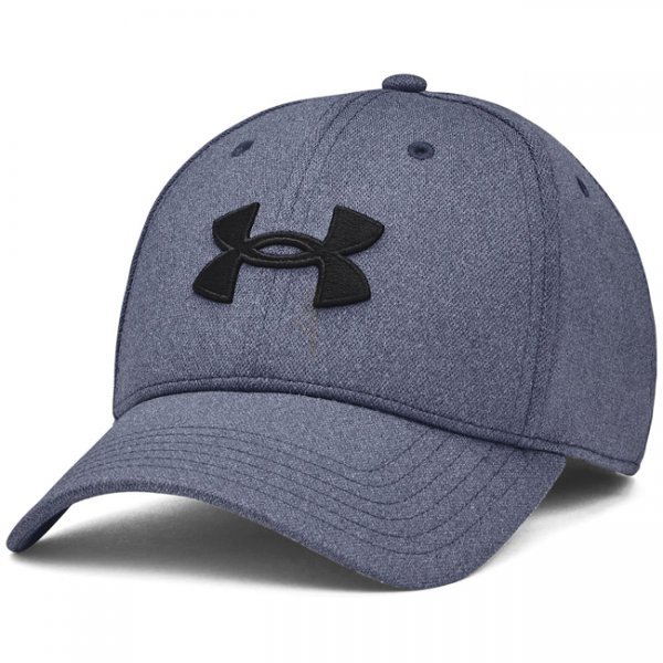 Under Armour Mens Blitzing Low Stretch Fit Cap - Navy Blue Full Heather - L/XL