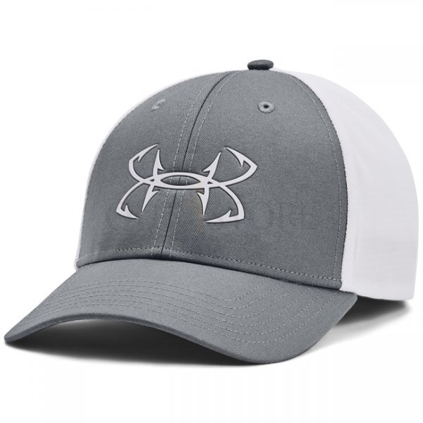 Under Armour Mens Fish Hunter Mesh Cap - Pitch Grey / White - XL/2XL